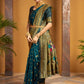 Rajwada Teal Green Silk Blend Woven Pithani Saree For Women
