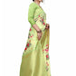 Rajwada Green Silk Blend Floral Printed Saree For Women