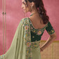 Rajwada Light Green Georgette Embroidered Elegant Saree For Women