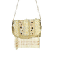 Rajwada Off White Jute Embellished Clutch For Women
