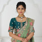 Rajwada Light Green Viscose Silk Embroidered Saree For Women