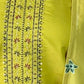 Rajwada Green Viscose chanderi Embroidered Stitched Kurta Set For Women