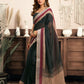 Rajwada Dark Grey Cotton Linen Zari Work Saree For Women