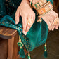 Rajwada Women Teal Saree With Unstitched Blouse