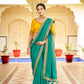Rajwada Women Sea Green Saree With Unstitched Blouse