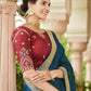 Rajwada Women Dark Blue Saree With Unstitched Blouse