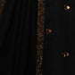 Rajwada Women Classic Black Chinon Saree With Unstitched Blouse