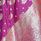 Rajwada Voilet Silk Blend Woven Elegant Saree For Women