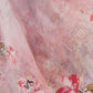Rajwada Light Pink Chinon Printed Saree With Unstitched Blouse For Women