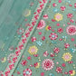 Rajwada Light Blue Georgette Embroidered Semi-Sitched Kurta Set For Women