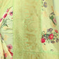 Rajwada Green Silk Blend Floral Printed Saree For Women