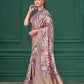 Rajwada Multicolour Silk Blend Woven Printed Saree For Women