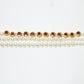 Rajwada White And Pink Alloy Pearl Embellished Neckpiece For Women