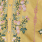 Rajwada Yellow Viscose Silk Embroidered Stitched Kurta For Men