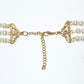 Rajwada White And Pink Alloy Pearl Embellished Neckpiece For Women