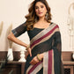 Rajwada Dark Grey Cotton Linen Zari Work Saree For Women