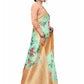Rajwada Sea Green Silk Blend Floral Printed Saree For Women