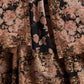 Rajwada Black Organza Printed And Embriodered Semi-Stitched Lehenga For Women