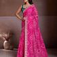 Rajwada Pink Georgette Embroidered Saree For Women