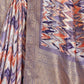Rajwada Multicolour Silk Blend Woven Printed Saree For Women