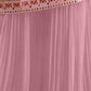 Rajwada Pink Georgette Embroidered Semi-Sitched Kurta Set For Women