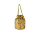 Rajwada Mustard Suede Embellished Potli For Women