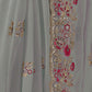 Rajwada Grey Georgette Embroidered Elegant Saree For Women