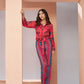 Rajwada Pink Linen Printed Stitched Co-Ord Set For Women