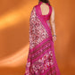 Rajwada Pink Silk Blend Printed Saree For Women