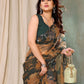 Rajwada Multicolor Georgette Printed Saree For Women