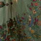 Rajwada Green Cotton Blend Solid Saree For Women