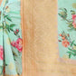 Rajwada Sea Green Silk Blend Floral Printed Saree For Women