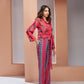 Rajwada Pink Linen Printed Stitched Co-Ord Set For Women