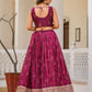 Rajwada Pink Georgette  Digital Printed With Sequins Work Stitched lehenga For Women