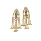 Rajwada Golden Alloy Embellished Earrings For Women