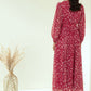 Rajwada Pink Rayon Stitched Printed Indo Western Dress For Women