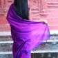 Rajwada Purple Cotton  Saree  With Unstitched Blouse for Women