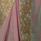 Rajwada Green and Pink Double Shaded Embroidered Crepe Saree with Unstitched Blouse for Women