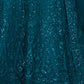 Rajwada Teal Net Embellished Semi Stitched Lehenga With Unstitched Blouse for Women