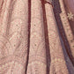 Rajwada Pink Silk Blend Embroidered Semi-Stitched Lehenga For Women