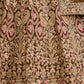 Rajwada Brown Organza Net Embroidered Semi Stitched Lehenga With Unstitched Blouse for Women