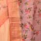 Rajwada Yellow Floral Print Cotton Blend Saree with Unstitched Blouse for Women