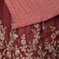Rajwada Maroon Embroidered Crepe Saree With Unstitched Blouse For Women