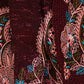 Rajwada Maroon Silk Blend Embroidered Saree With Unstitched Blouse For Women