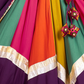 Rajwada Multicolor Viscose Cotton Embroidered Semi-Stitched Lehenga Choli For Women