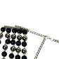 Rajwada Black And Silver Alloy Embellished Neckpiece For Women