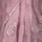 Rajwada Lilac Organza Embroidered Saree Without Blouse For Women