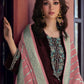 Rajwada Wine Velvet Embroidery Semi-Stitched Kurta Set For Women