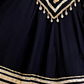 Rajwada Black Viscose Cotton Embroidered Semi-Stitched Lehenga Choli For Women