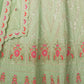 Rajwada Green Georgette Embellished Semi Stitched Lehenga With Unstitched Blouse for Women